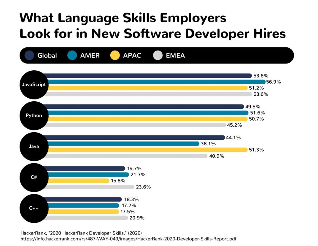 software developer languages