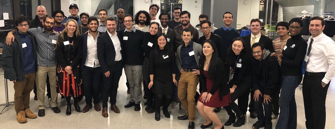 Group of Columbia Engineering Boot Camp students dressed professionally