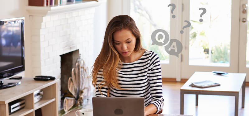 Woman at laptop