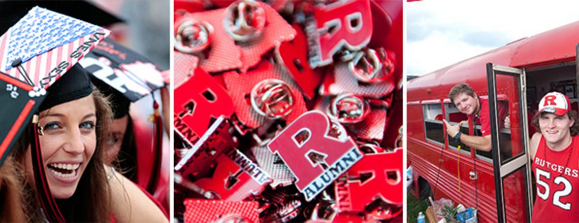 Pins and Rutgers University students